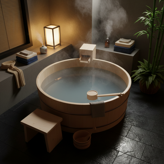 Baño japonés Onsen en casa