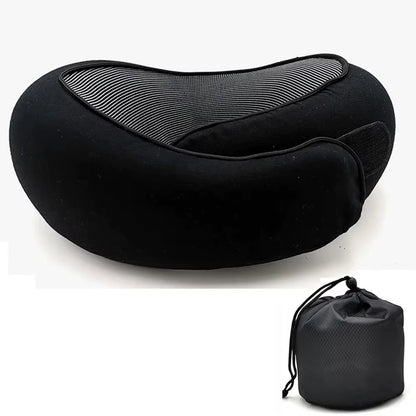 Almohada de Viaje Ajustable | Cojín Cervical Viscoelástico en Forma de U