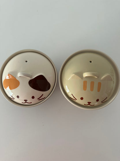 Cuenco de Cerámica “Neko” con Tapa – Sopas y Ramen (550 ml)